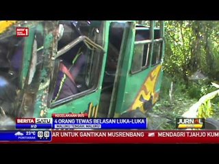 Bus Masuk Jurang Tewaskan 4 Penumpang