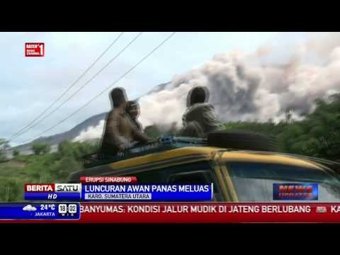 Luncuran Awan Panas Sinabung Makin Meluas