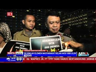 Sejumlah Polisi Ikut Aksi 1000 Lilin untuk Angeline