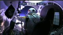 Felix Jumps At 128k feet! Red Bull Stratos - freefall from the edge of space