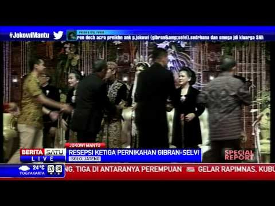Ragam Motif Batik Tamu Undangan Pernikahan Gibran-Selvi