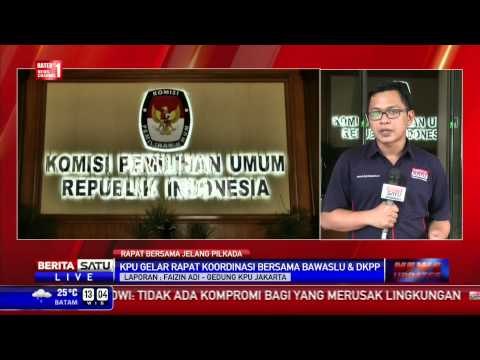 KPU, Bawaslu, DKPP Rapat Persiapan Pilkada