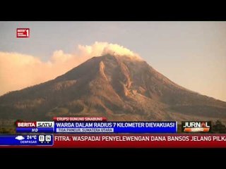 Aktivitas Sinabung Tenang, Penduduk Radius 7 Kilometer Dievakuasi