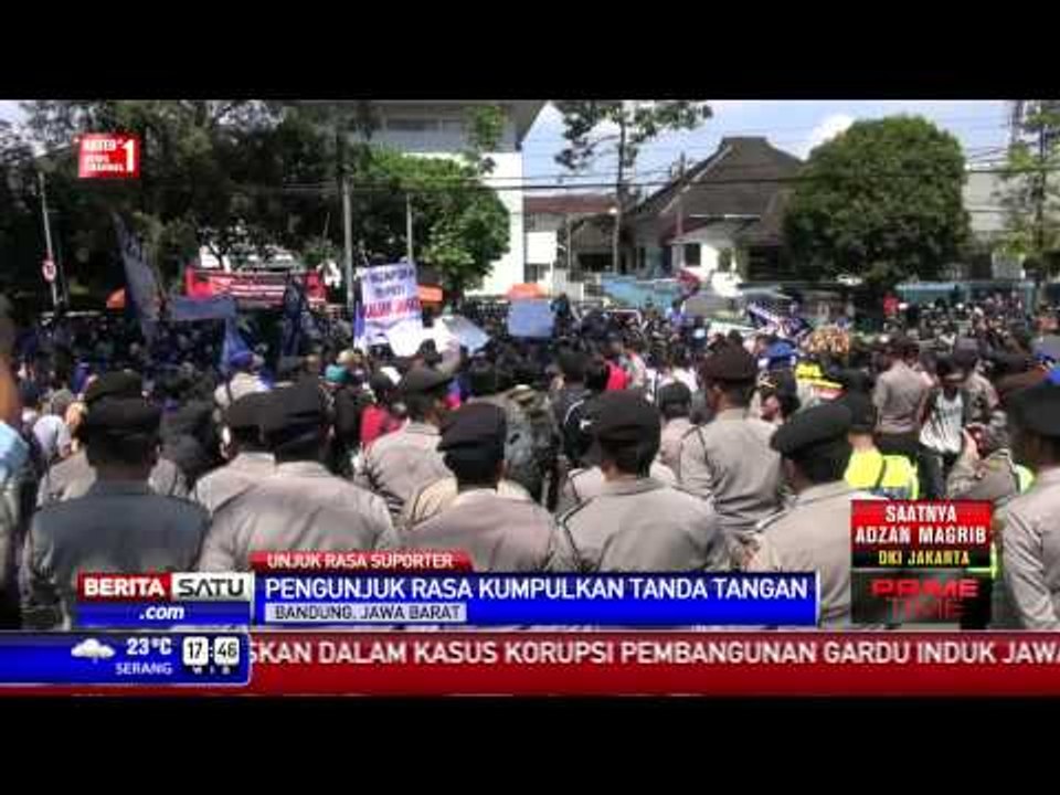 Ribuan Bobotoh Persib Tuntut Digelar Kompetisi