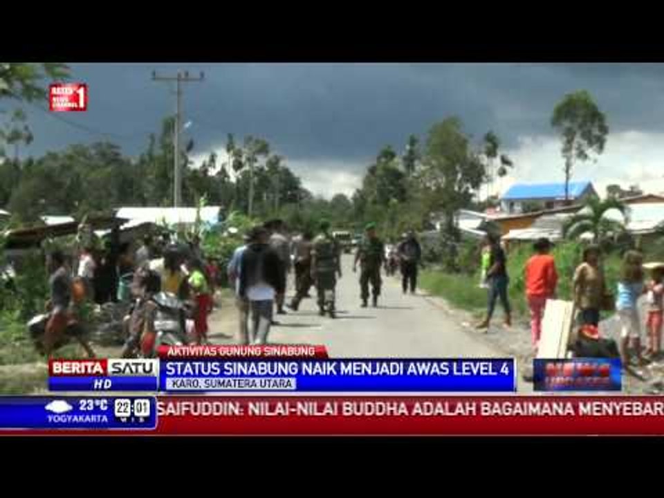 Warga Lereng Sinabung Mulai Diungsikan