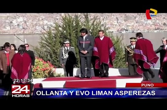 Ollanta Humala y Evo Morales liman asperezas en I Gabinete Binacional