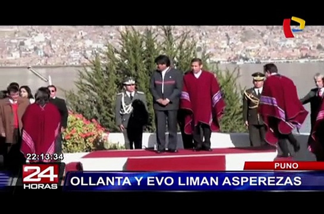 Ollanta Humala y Evo Morales liman asperezas en I Gabinete Binacional