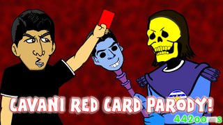 CAVANI RED CARD! Chile vs Uruguay 1-0 Copa America 2015 (Bum bottom Skeletor Parody)