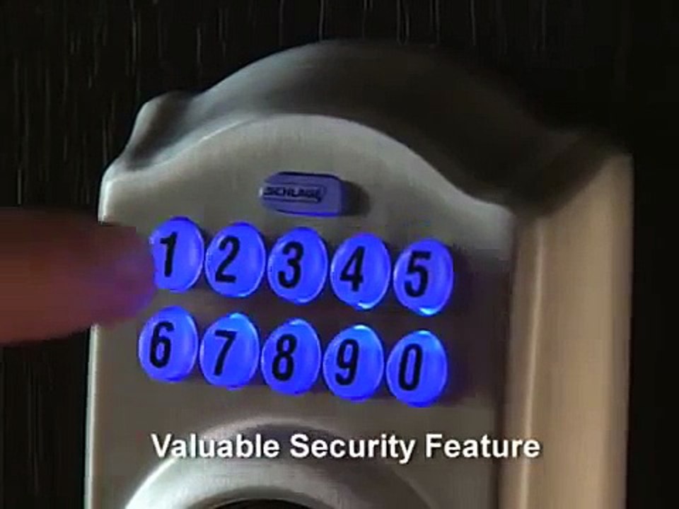 Schlage Keypad Lock and Deadbolt Features and Functionality.