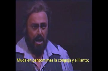 RIDI PAGLIACCIO(RIE PAYASO)Subtitulado Español-  LUCIANO PAVAROTTI-VESTI LA GIUBBA