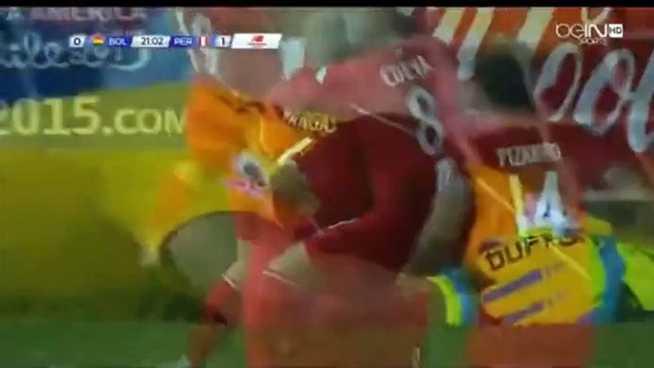 paolo guerrero 2 goals of Peru vs Bolivia at Copa America 2015