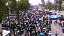 POLICIAS CON ARMAS EN MARCHAS DE LA CNTE.