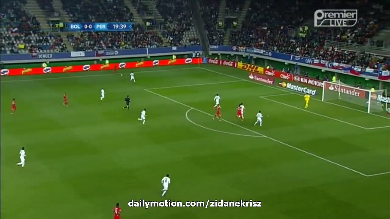 Paolo Guerrero All 3 Goals | Bolivia vs Peru 25.06.2015