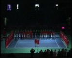 Russian and Serbian Anthems - Fed Cup 2010 - 2 girls singing :)