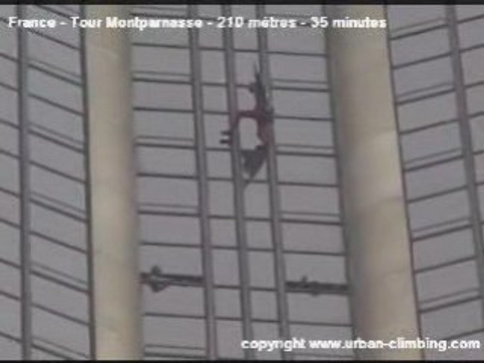 Alain Robert Montparnasse Urban climbing