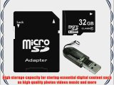 32GB Class 10 MicroSDHC Memory Card 32 GB High Speed Micro SDHC with SDHC adapter