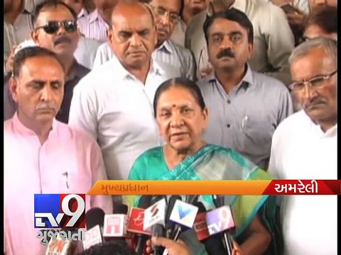 CM Anandiben Patel undertakes aerial survey of rain-affected areas - Tv9 Gujarati