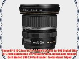 Canon EF-S 10-22mm f/3.5-4.5 USM SLR Lens for EOS Digital SLRs w/ 77mm Multicoated UV Protective