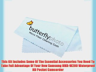 16GB Accessories Kit For Samsung HMX-W200 Waterproof HD Pocket Camcorder Includes 16GB High