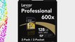 Lexar Professional 600x 128GB SDXC UHS-I Flash Memory Card LSD128CRBNA6002 - 2 Pack