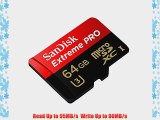 SanDisk Extreme PRO 64GB UHS-I/U3 Micro SDXC Memory Card Speeds Up To 95MB/s With 4K Ultra