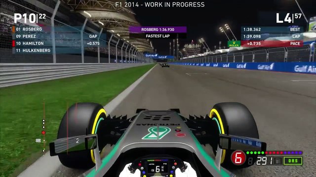 F1 2014 Gameplay Bahrain 100% Race Lewis Hamilton
