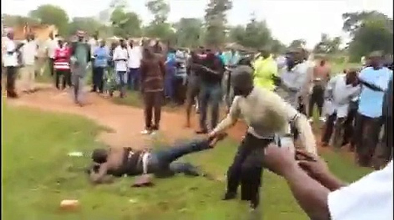 suspect beaten near Lira Central Police Station