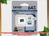 Lexar High-Performance microSDXC 600x 64GB UHS-I Mobile Flash Memory Card (LSDMI64GBSBNA600R)