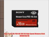 Sony 16 GB MS PRO-HG DUO HX High Speed Memory Stick (MSHX16B/M)