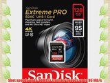 SanDisk Extreme PRO 128GB UHS-I/U3 SDXC Flash Memory Card with up to 95MB/s- SDSDXPA-128G-G46