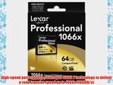 Lexar Professional 1066x 64GB VPG-65 CompactFlash card (Up to 160MB/s Read) w/Free Image Rescue