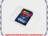 Transcend 64GB High Speed 10 UHS Flash Memory Card TS64GSDU1E (up to 45 MB/s 300x)