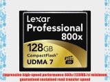 Lexar Professional 800x 128GB CompactFlash Memory Card 2-Pack LCF128CTBNA8002