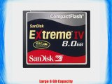 SanDisk 8 GB Extreme IV CompactFlash Card ( SDCFX4-8192-901 US Retail Package )