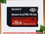Sony PRO-HG Duo HX 16 GB Memory Stick MSHX16G (Black)