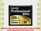 Lexar Professional 800x 128GB CompactFlash Memory Card LCF128CTBNA800