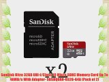 SanDisk Ultra 32GB UHI-I/Class 10 Micro SDHC Memory Card Up To 48MB/s With Adapter- SDSDQUAN-032G-G4A