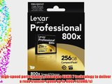Lexar Professional 800x 256GB VPG-20 CompactFlash Card (Up to 120MB/s Read) w/Free Image Rescue