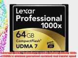 Lexar Professional 1000x 64GB CompactFlash Card LCF64GCTBNA1000