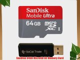 SanDisk 64GB Mobile Ultra MicroSDXC UHS-1 30MB/s Memory Card with SD Adapter - Retail Packaging