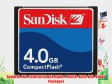Sandisk 4GB COMPACTFLASH CARD ( SDCFB-4096-A10  Retail Package)