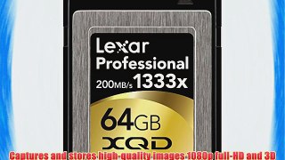 Lexar Professional 1333x 64GB XQD Card (Up to 200MB/s Read) w/Free Image Rescue 5 Software