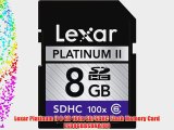 Lexar Platinum II 8 GB 100x SD/SDHC Flash Memory Card LSD8GBBSBNA100