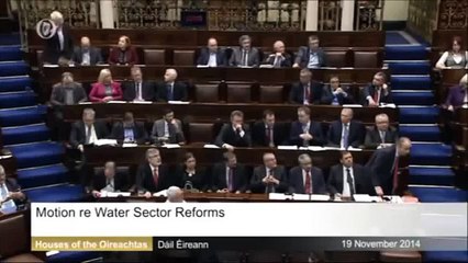 Government's contempt on display as they leave the Dail during water charges debate