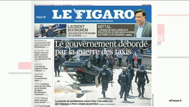 La mécanique médiatique : La guerre des taxis