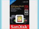 SanDisk Extreme Plus 128GB UHS-1/U3 SDXC Memory Card Up To 80MB/s Frustration-Free- SDSDXS-128G-AFFP