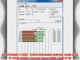 KOMPUTERBAY 2 PACK - 32GB Professional COMPACT FLASH CARD CF 1000X 150MB/s Extreme Speed UDMA