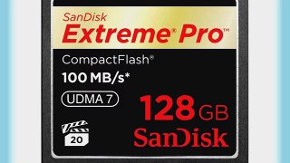 SanDisk 128GB Extreme Pro CF Memory Card - UDMA 100MB/s 667x (SDCFXP-128G-A91)