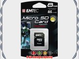 EMTEC Class 4 microSDHC Flash Memory Card 8 GB with SD Adapter