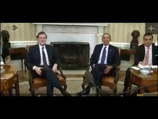 Mariano Rajoy y su "Eh" cuando Obama habla en inglés